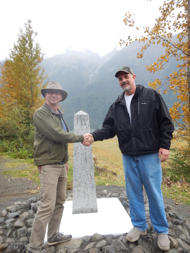 A new landmark on the Alaska/British Columbia boundary